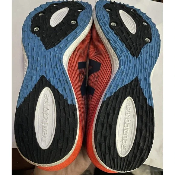 New Balance Women's Cross Country Seven Spike Running Shoes Size 9 Orange - Picture 6 of 6